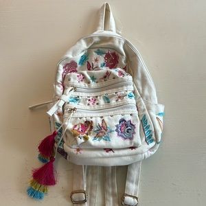 Floral print backpack
